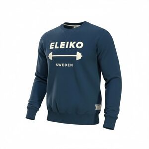 ELEIKO Sweden 1957 Crewneck Sweatshirt Mens Size Small Blue Oversized